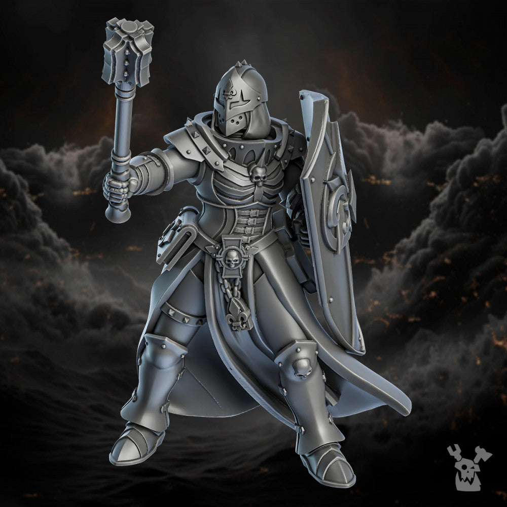 Battle Sisters Sisters of Redemption (Build Kit), Battle Sisters proxy miniature, 28mm heroic scale unpainted resin, view 6