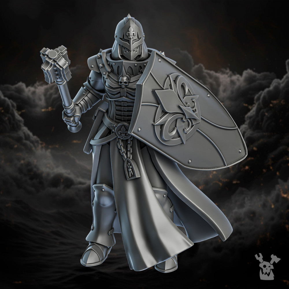 Battle Sisters Sisters of Redemption (Build Kit), Battle Sisters proxy miniature, 28mm heroic scale unpainted resin, view 7