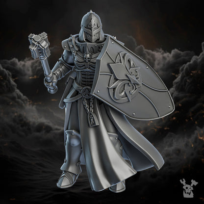 Battle Sisters Sisters of Redemption (Build Kit), Battle Sisters proxy miniature, 28mm heroic scale unpainted resin, view 7