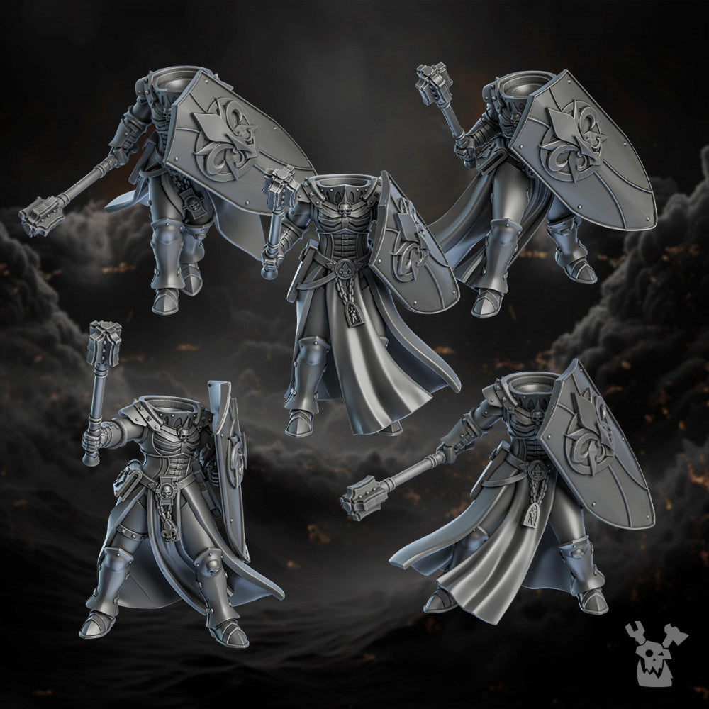 Battle Sisters Sisters of Redemption (Build Kit), Battle Sisters proxy miniature, 28mm heroic scale unpainted resin, view 8