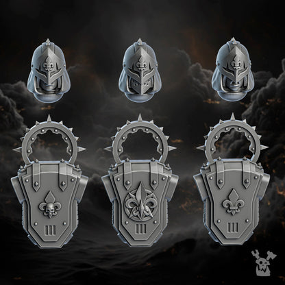 Battle Sisters Sisters of Redemption (Build Kit), Battle Sisters proxy miniature, 28mm heroic scale unpainted resin, view 10