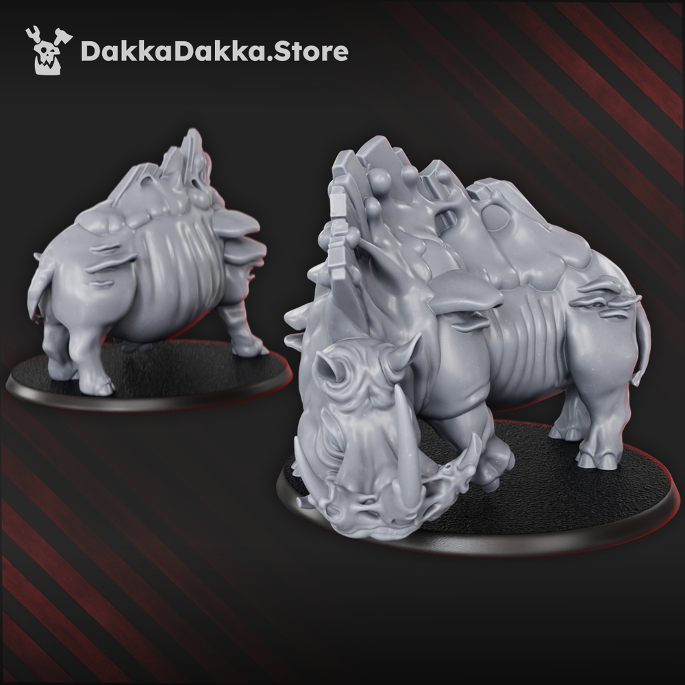 Bio Swarm Infected Beasts Squad (x3) (3 Units), Bio Swarm proxy miniature, 28mm heroic scale unpainted resin