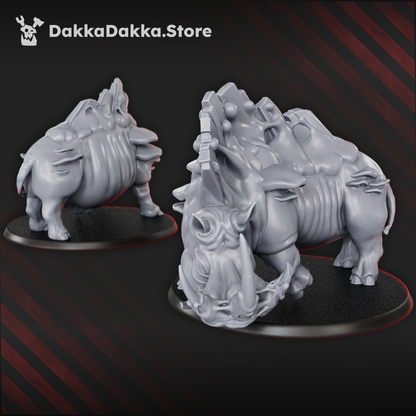 Bio Swarm Infected Beasts Squad (x3) (3 Units), Bio Swarm proxy miniature, 28mm heroic scale unpainted resin