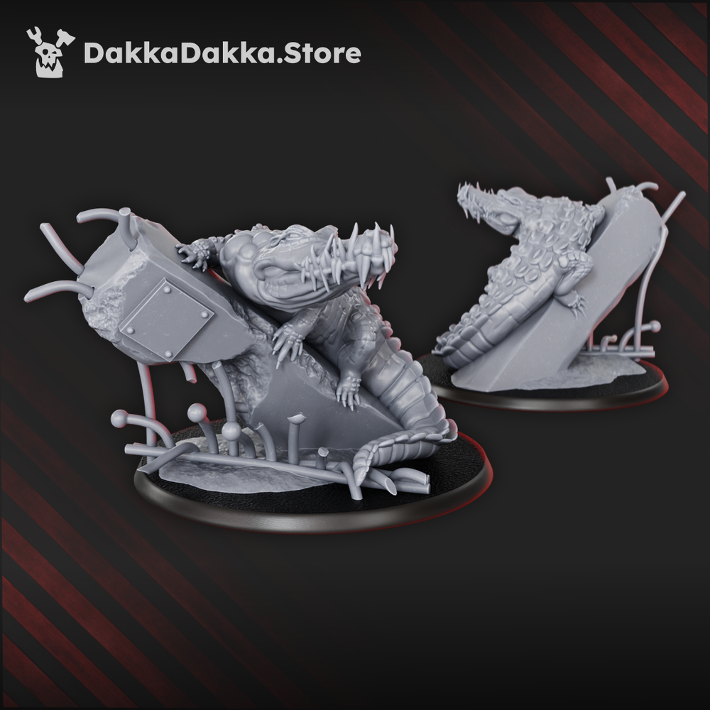 Bio Swarm Infected Beasts Squad (x3) (3 Units), Bio Swarm proxy miniature, 28mm heroic scale unpainted resin, view 2