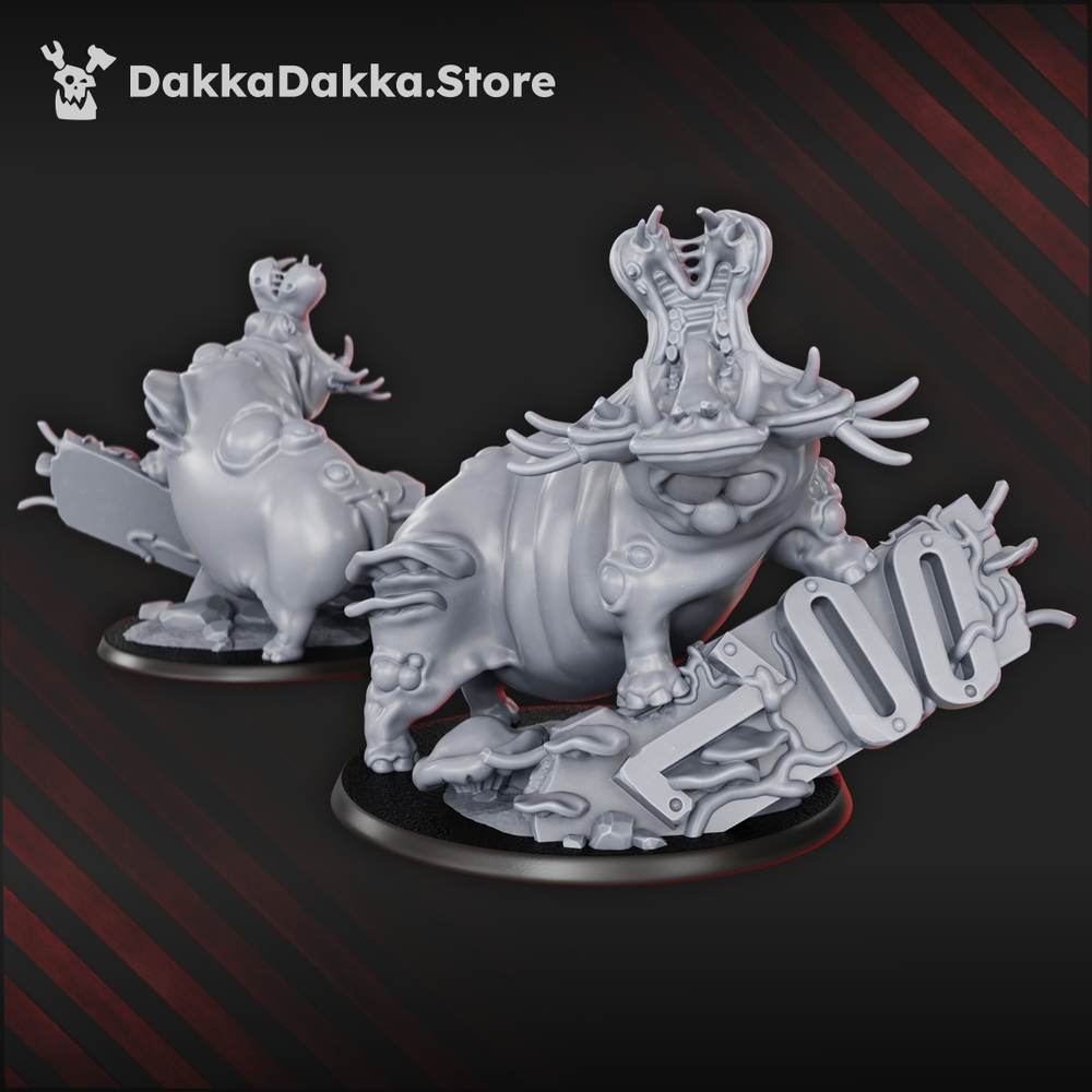 Bio Swarm Infected Beasts Squad (x3) (3 Units), Bio Swarm proxy miniature, 28mm heroic scale unpainted resin, view 5