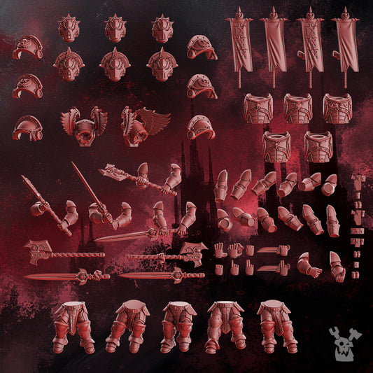 Crimson Knights Wings Honour Squad & Storm Squad with Jump Packs (Build-Kit & Easy-to-Build Models), Crimson Knights, view 3