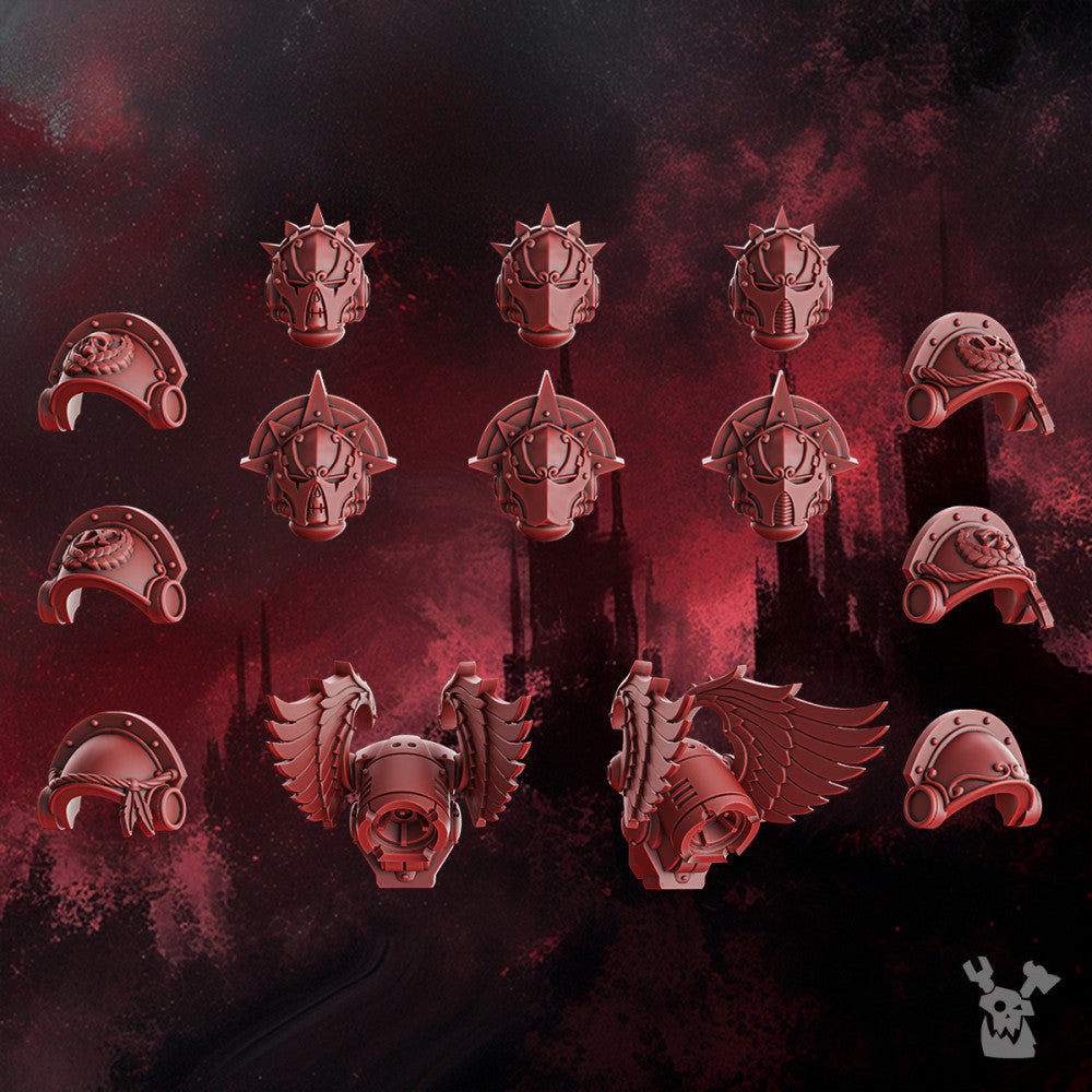 Crimson Knights Wings Honour Squad & Storm Squad with Jump Packs (Build-Kit & Easy-to-Build Models), Crimson Knights, view 6