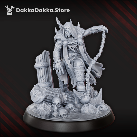 Mutant Uprising Marduk the Collector, Mutant Uprising proxy miniature, 28mm heroic scale unpainted resin, view 4