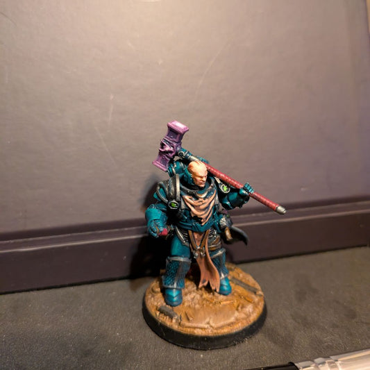 Dark Space Knights Scylla Commander Hammerhead, Dark Space Knights proxy miniature, 28mm heroic scale unpainted resin, view 3