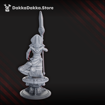 Dark Space Knights Spectral, Dark Space Knights proxy miniature, 28mm heroic scale unpainted resin
