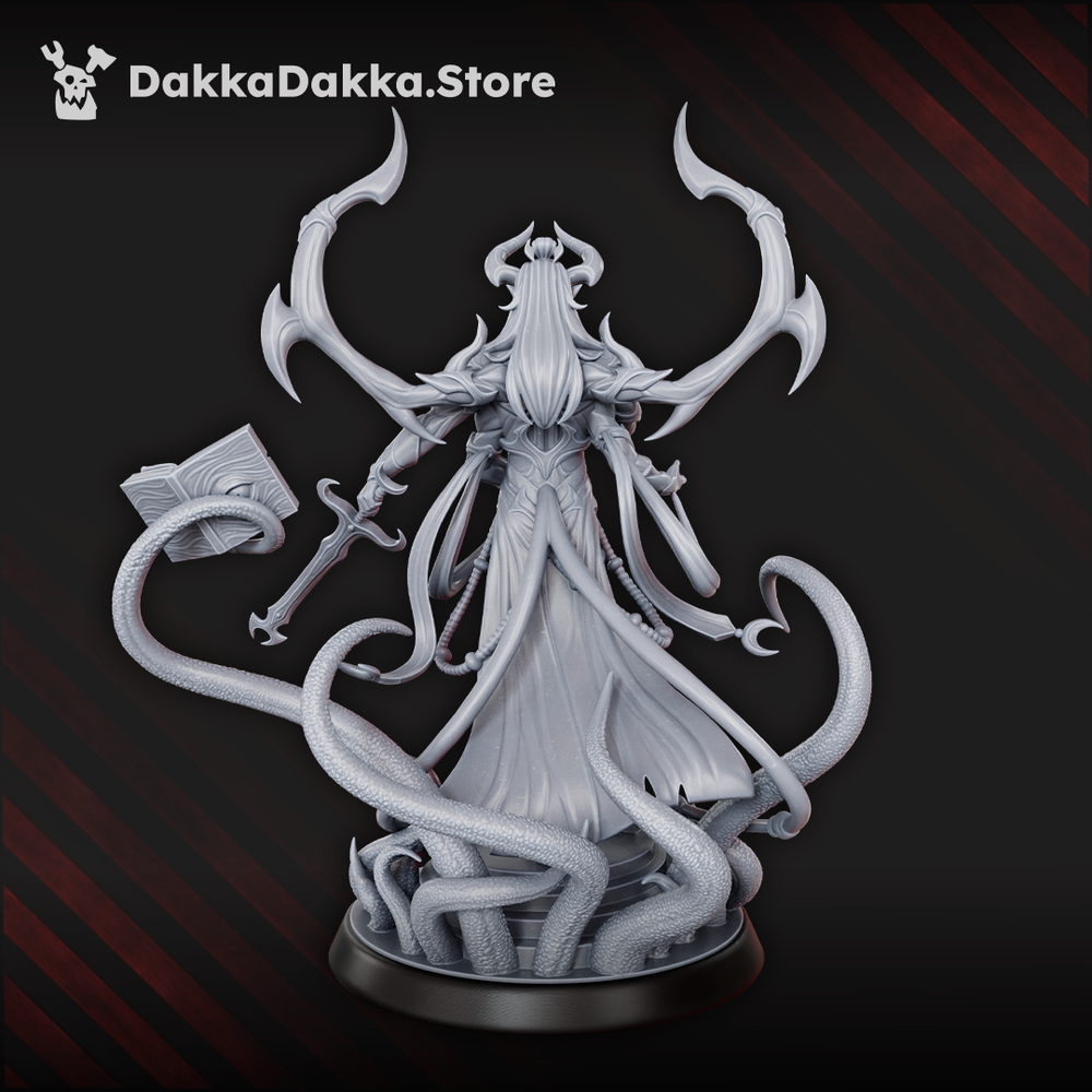 Hellspawn Avatar of Lust with a Sword, Hellspawn proxy miniature, 28mm heroic scale unpainted resin