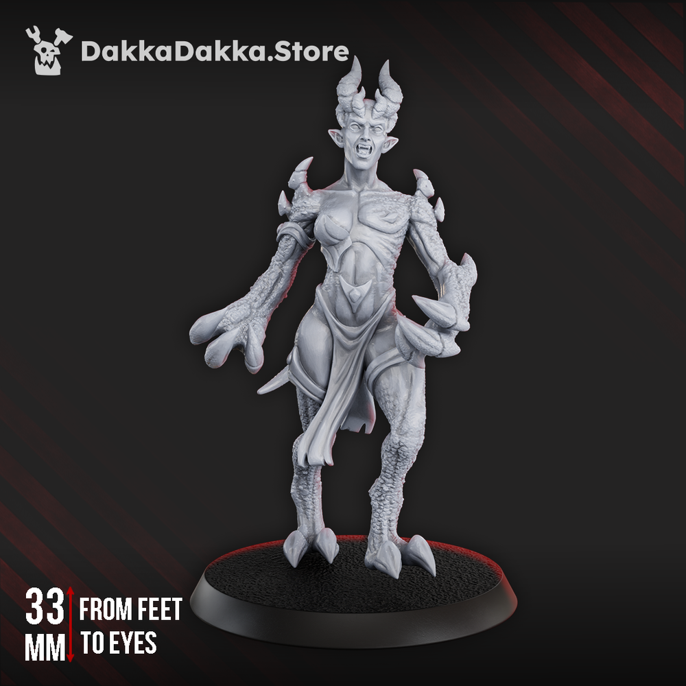 Hellspawn Demon of Lust x1, Hellspawn proxy miniature, 28mm heroic scale unpainted resin