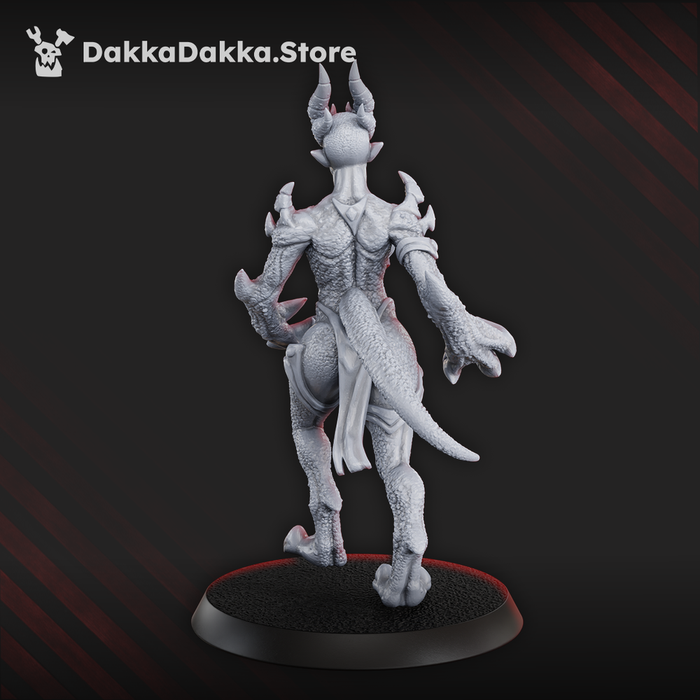 Hellspawn Demon of Lust x1, Hellspawn proxy miniature, 28mm heroic scale unpainted resin, view 2
