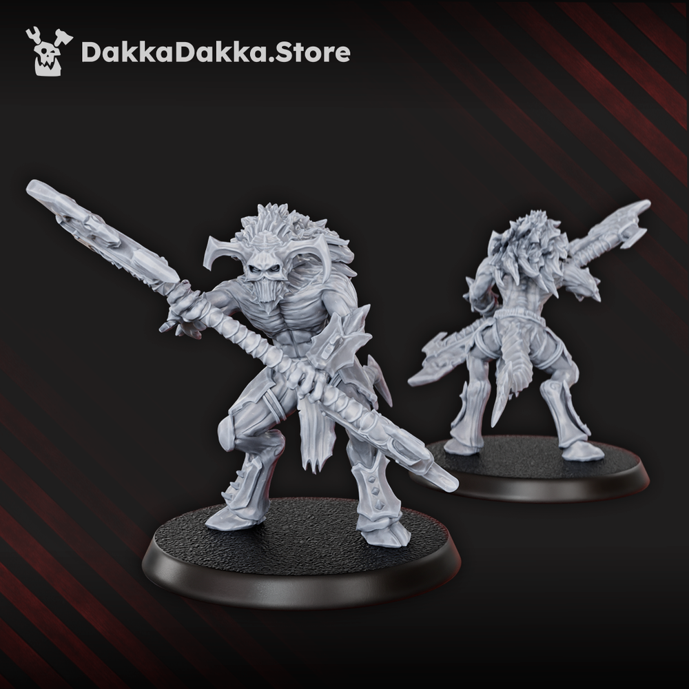 Hellspawn Flesh Daemon Squad x10 (10 Units), Hellspawn proxy miniature, 28mm heroic scale unpainted resin, view 5