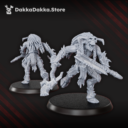 Hellspawn Flesh Daemon Squad x10 (10 Units), Hellspawn proxy miniature, 28mm heroic scale unpainted resin, view 6
