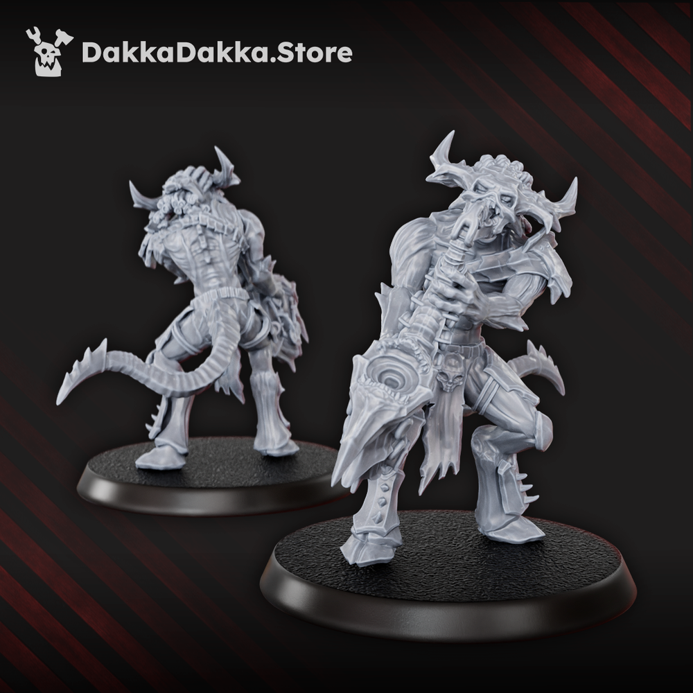 Hellspawn Flesh Daemon Squad x10 (10 Units), Hellspawn proxy miniature, 28mm heroic scale unpainted resin, view 8