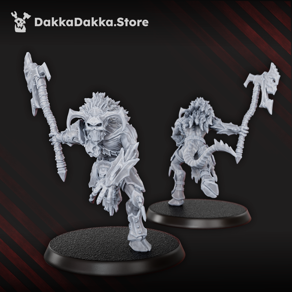 Hellspawn Flesh Daemon Squad x10 (10 Units), Hellspawn proxy miniature, 28mm heroic scale unpainted resin, view 9