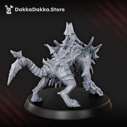 Hellspawn Garm the Great Hound of the Wormhole, Hellspawn proxy miniature, 28mm heroic scale unpainted resin, view 2