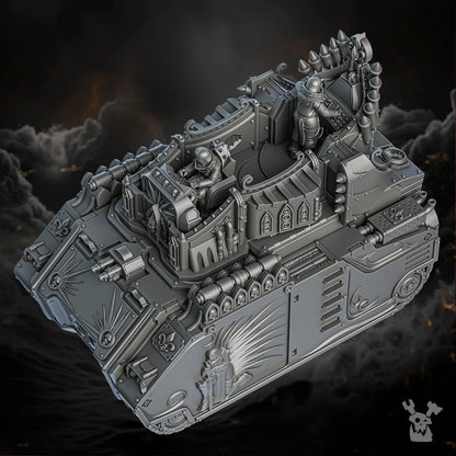 Battle Sisters Sorrow Keeper, Battle Sisters proxy miniature, 28mm heroic scale unpainted resin, view 2