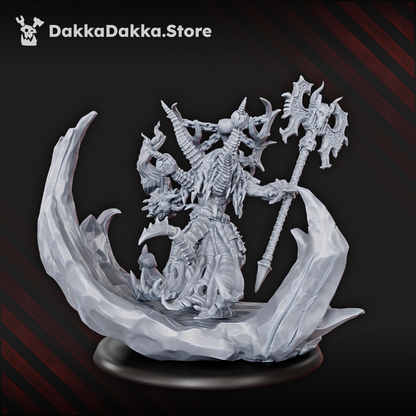 Hellspawn The Harbinger of the Crimson Lord, Hellspawn proxy miniature, 28mm heroic scale unpainted resin
