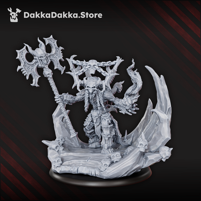 Hellspawn The Harbinger of the Crimson Lord, Hellspawn proxy miniature, 28mm heroic scale unpainted resin, view 4
