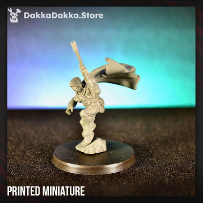 Hive Citizens CHC Assassinator, Hive Citizens proxy miniature, 28mm heroic scale unpainted resin