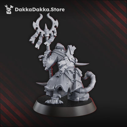 Hive Citizens CHC Elite Bodyguard, Hive Citizens proxy miniature, 28mm heroic scale unpainted resin, view 4