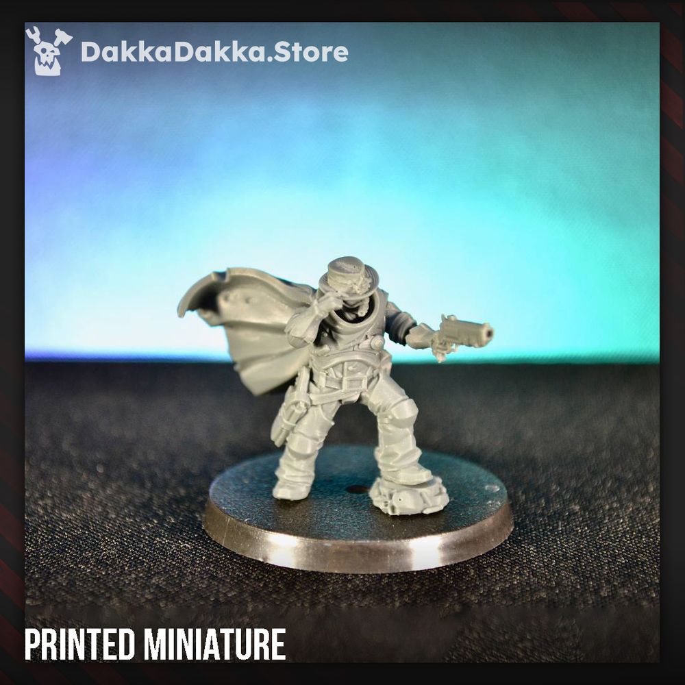 Hive Citizens CHC Heroic Rebel, Hive Citizens proxy miniature, 28mm heroic scale unpainted resin