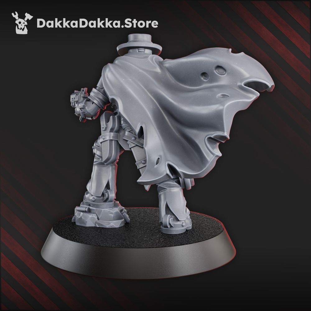 Hive Citizens CHC Heroic Rebel, Hive Citizens proxy miniature, 28mm heroic scale unpainted resin, view 4