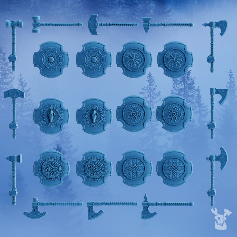 Wolf Knights Icebreakers (Build Kit), Wolf Knights proxy miniature, 28mm heroic scale unpainted resin, view 2