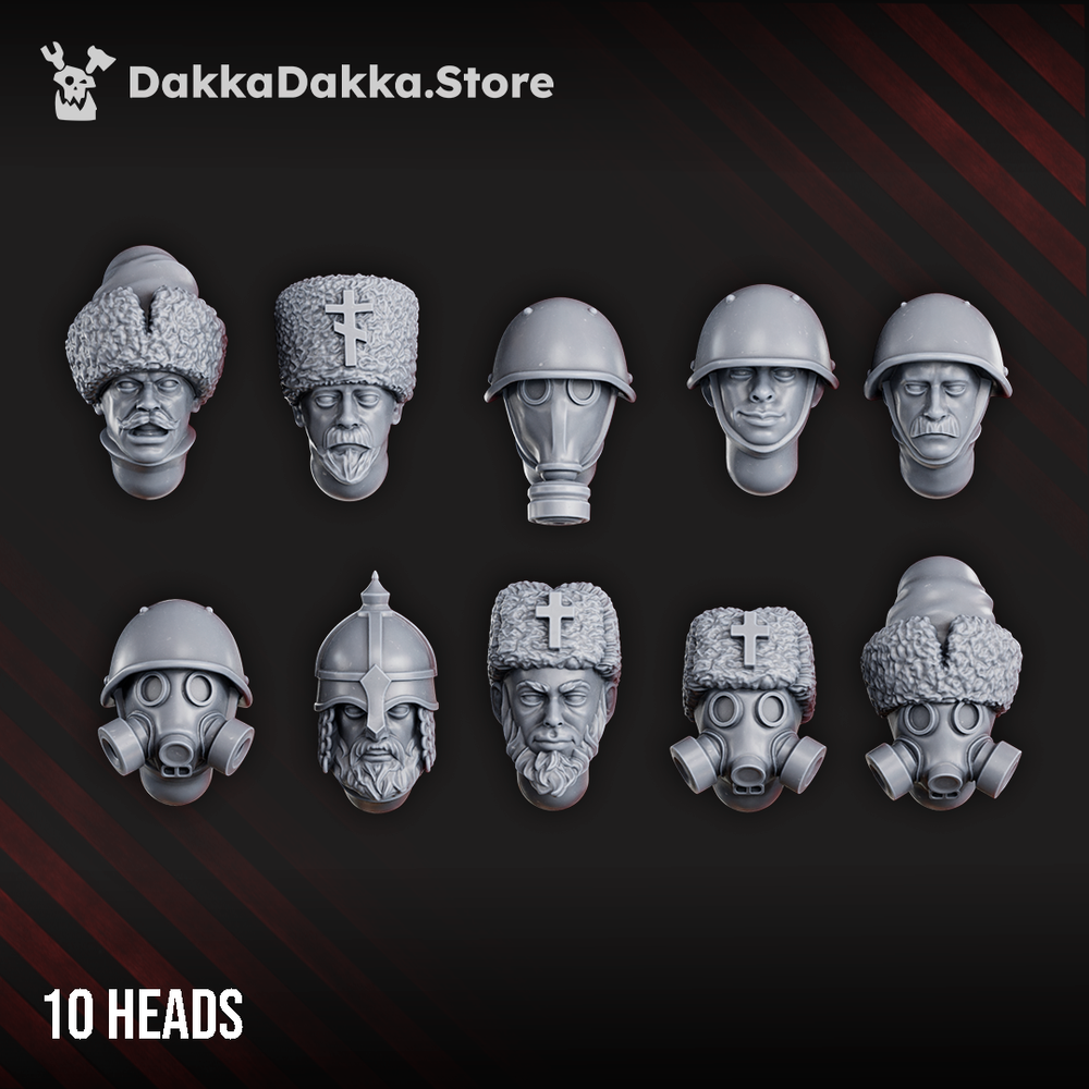 Imperial Army Red Druzhina (Build Kit), Imperial Army proxy miniature, 28mm heroic scale unpainted resin