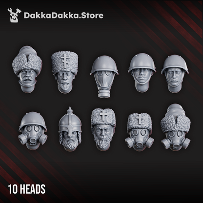 Imperial Army Red Druzhina (Build Kit), Imperial Army proxy miniature, 28mm heroic scale unpainted resin