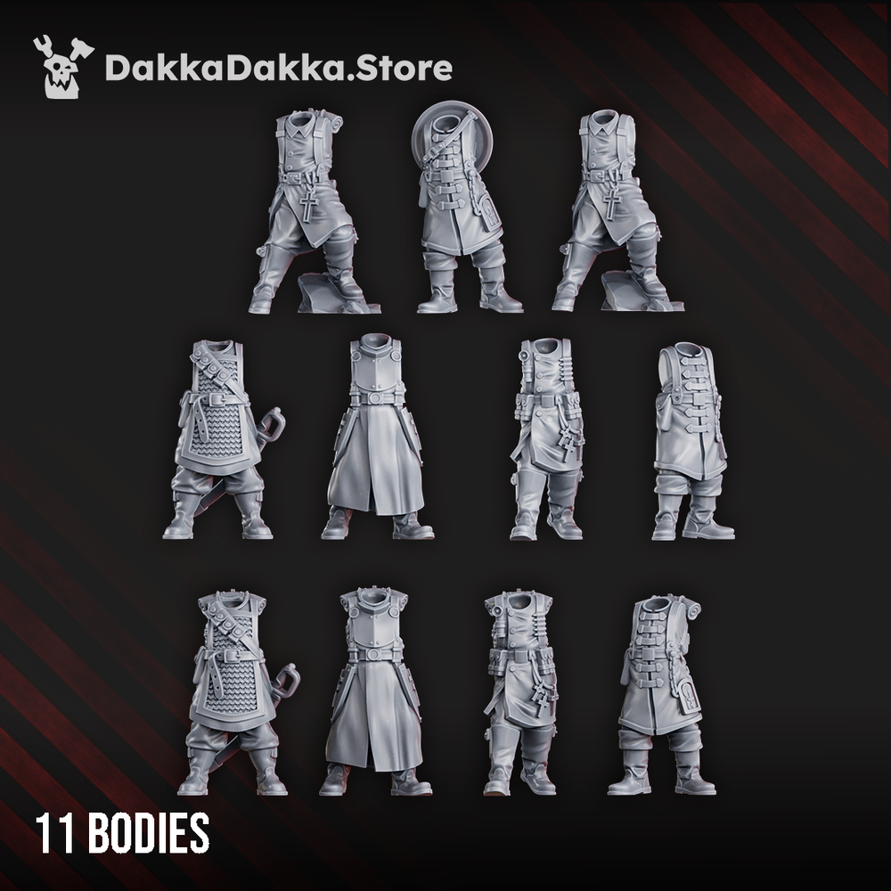 Imperial Army Red Druzhina (Build Kit), Imperial Army proxy miniature, 28mm heroic scale unpainted resin, view 3
