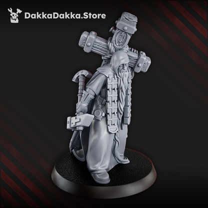 Trench Warfare Schemonk Avvakum, Trench Warfare proxy miniature, 28mm heroic scale unpainted resin