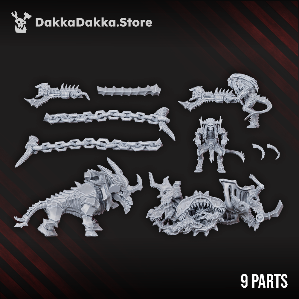 Hellspawn The Chariot of Burnout, Hellspawn proxy miniature, 28mm heroic scale unpainted resin, view 3
