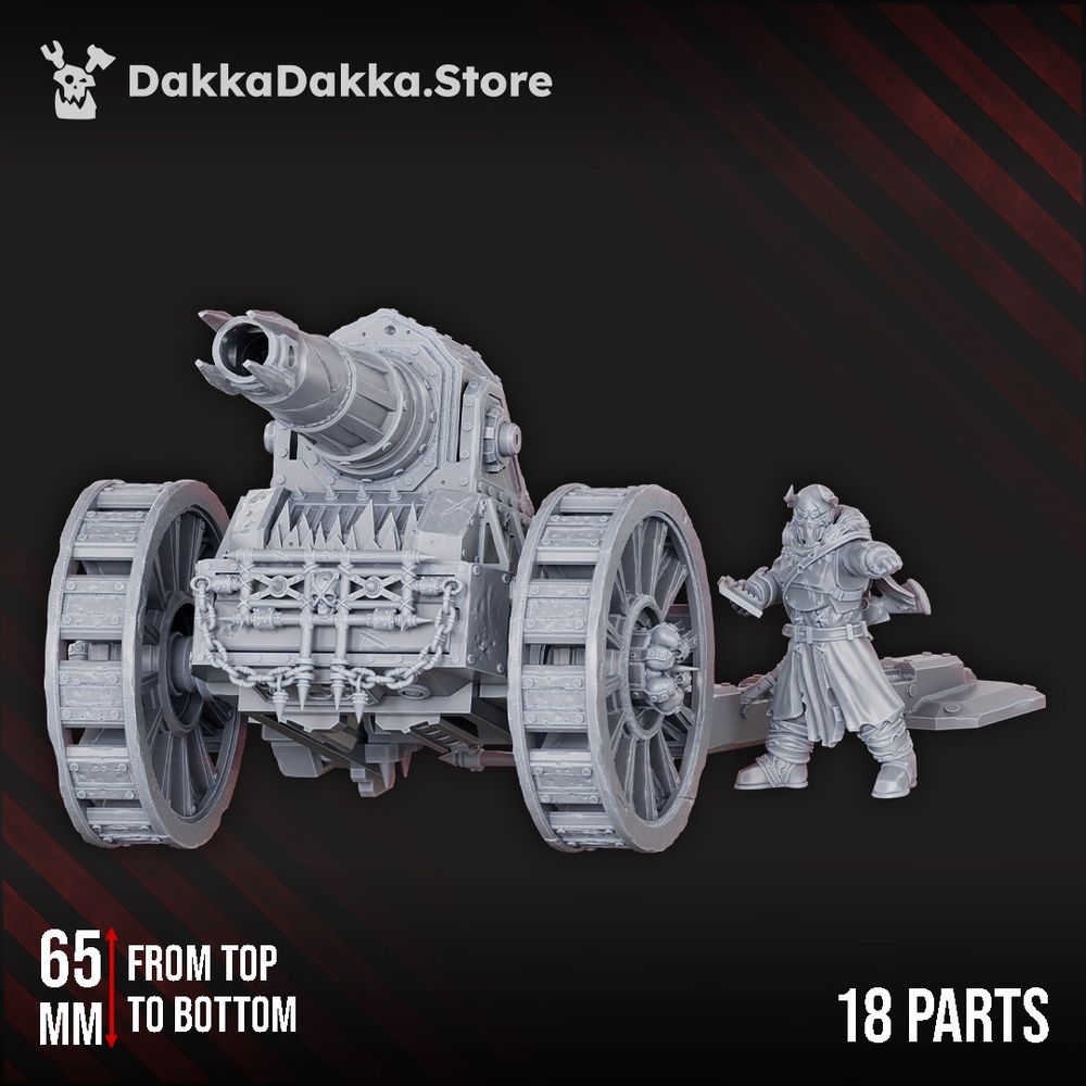 Hellspawn Vultures Heavy Mortar, Hellspawn proxy miniature, 28mm heroic scale unpainted resin