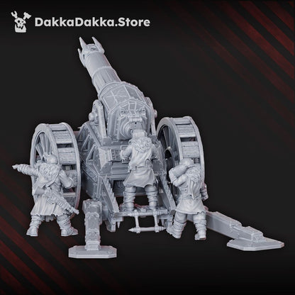 Hellspawn Vultures Heavy Mortar, Hellspawn proxy miniature, 28mm heroic scale unpainted resin, view 3