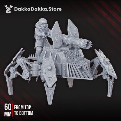 Hellspawn Vultures Heavy Weapons Platform, Hellspawn proxy miniature, 28mm heroic scale unpainted resin