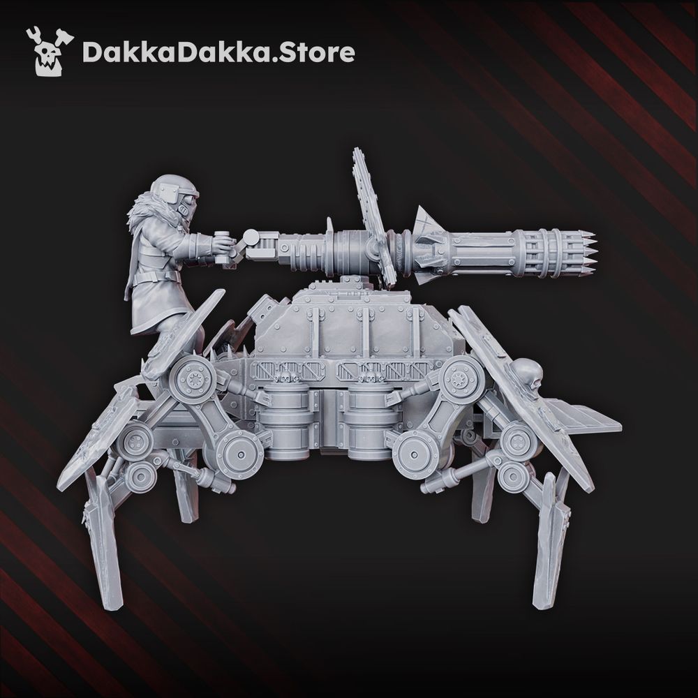 Hellspawn Vultures Heavy Weapons Platform, Hellspawn proxy miniature, 28mm heroic scale unpainted resin, view 2