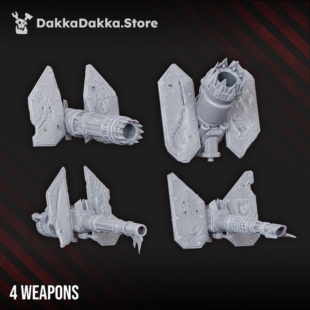 Hellspawn Vultures Heavy Weapons Platform, Hellspawn proxy miniature, 28mm heroic scale unpainted resin, view 4