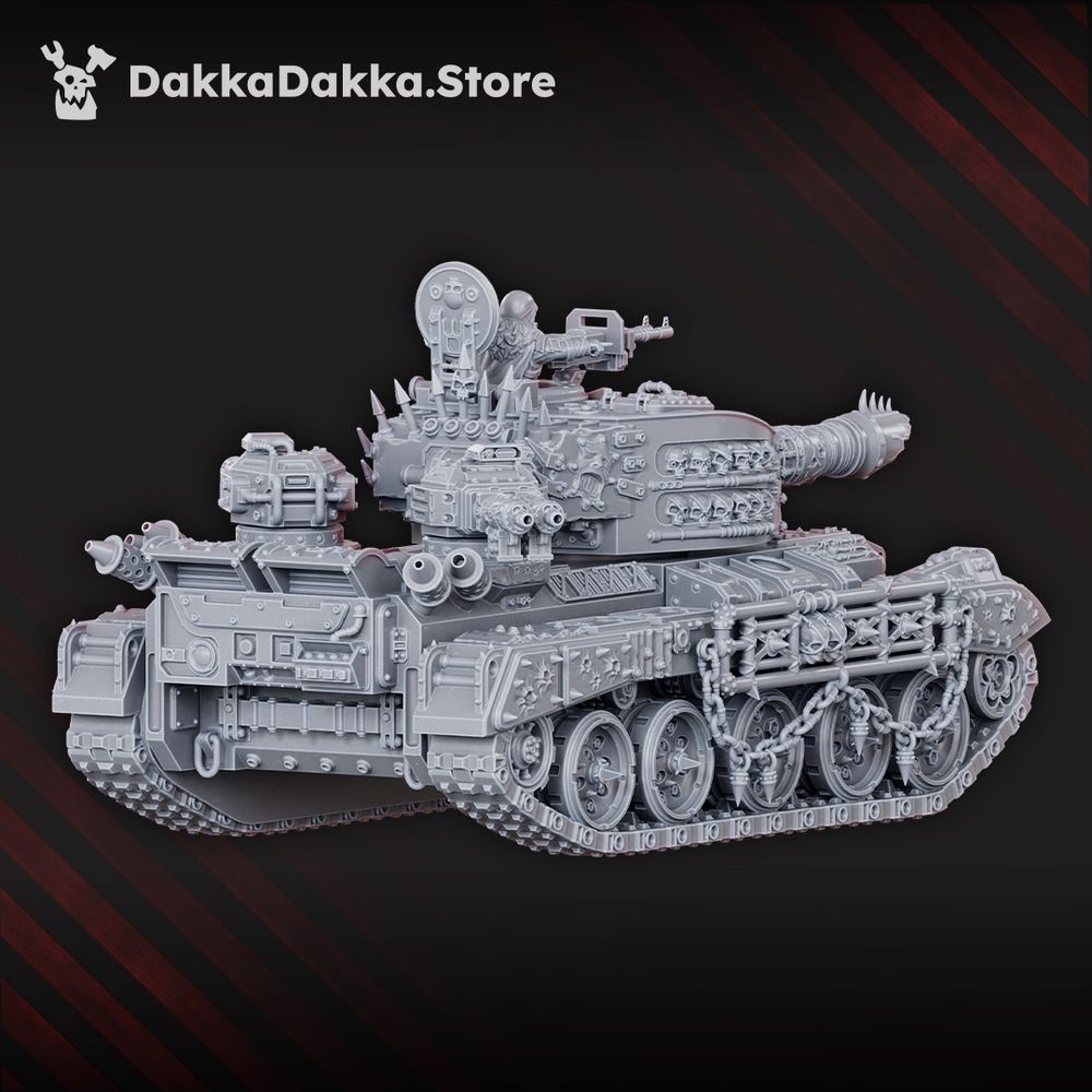 Hellspawn Vultures Main Battle Tank, Hellspawn proxy miniature, 28mm heroic scale unpainted resin, view 3