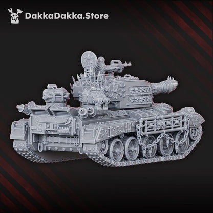 Hellspawn Vultures Main Battle Tank, Hellspawn proxy miniature, 28mm heroic scale unpainted resin, view 3