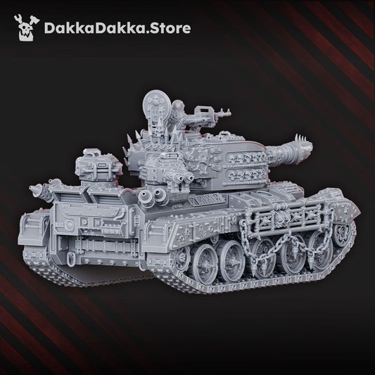 Hellspawn Vultures Main Battle Tank, Hellspawn proxy miniature, 28mm heroic scale unpainted resin, view 3