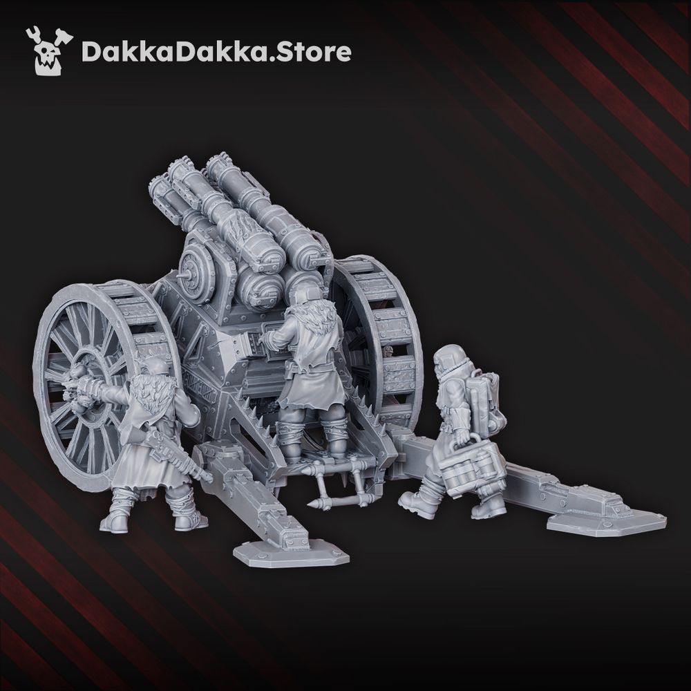 Imperial Army Vultures Quadrogun, Imperial Army proxy miniature, 28mm heroic scale unpainted resin