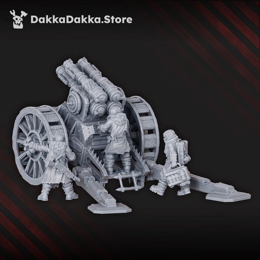 Imperial Army Vultures Quadrogun, Imperial Army proxy miniature, 28mm heroic scale unpainted resin