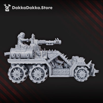 Hellspawn Vultures Scout Sandrail, Hellspawn proxy miniature, 28mm heroic scale unpainted resin, view 2