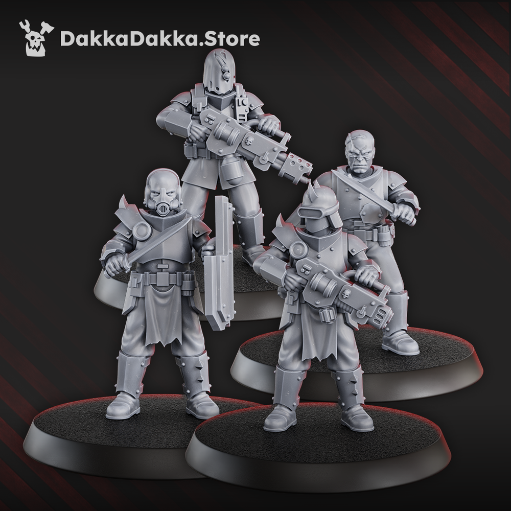 Mutant Uprising Maverick Cultists Squad (x15) (15 Units), Mutant Uprising proxy miniature, 28mm heroic scale, view 2