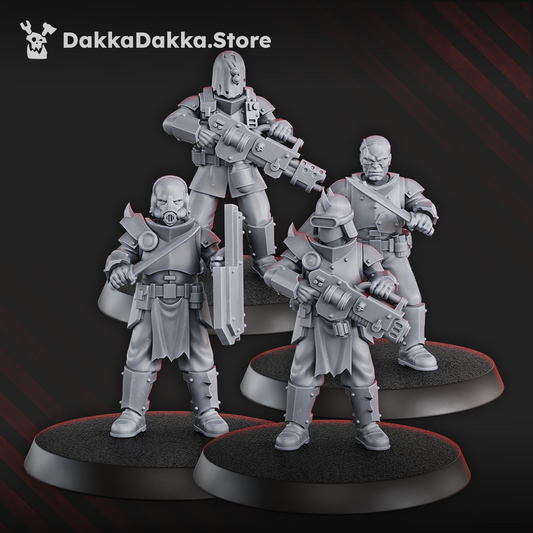 Mutant Uprising Maverick Cultists Squad (x15) (15 Units), Mutant Uprising proxy miniature, 28mm heroic scale, view 2