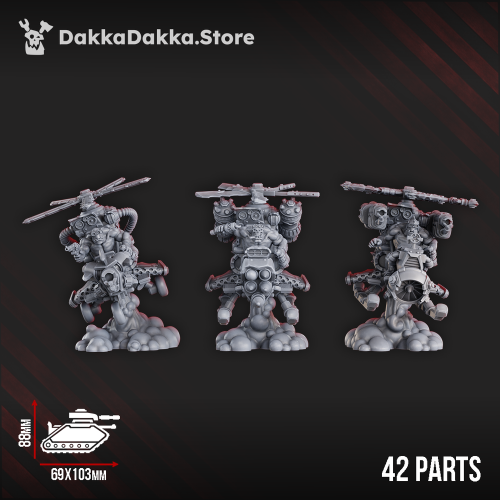 Orks Chonky Flyaz, Orks proxy miniature, 28mm heroic scale unpainted resin