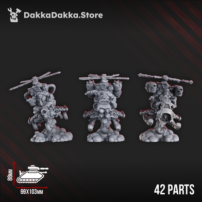 Orks Chonky Flyaz, Orks proxy miniature, 28mm heroic scale unpainted resin